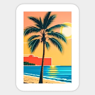 Hanaa Palm and Beach Sticker